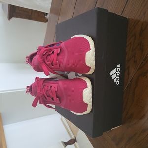 Adidas, NMD , burgundy color, size 7 Women.